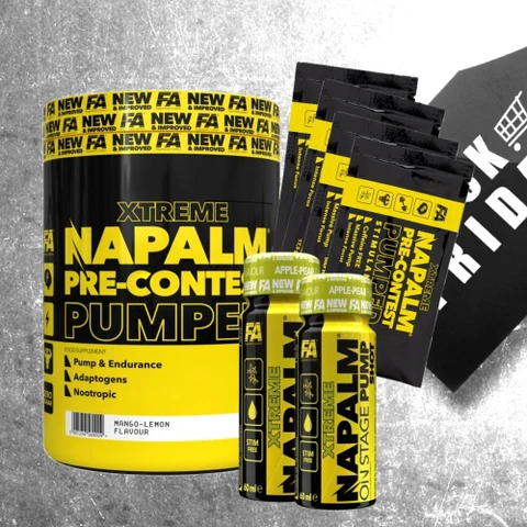 Special Offer Fitness Authority Napalm Pre-Contest Pumped 350 g + FREE 6x sample