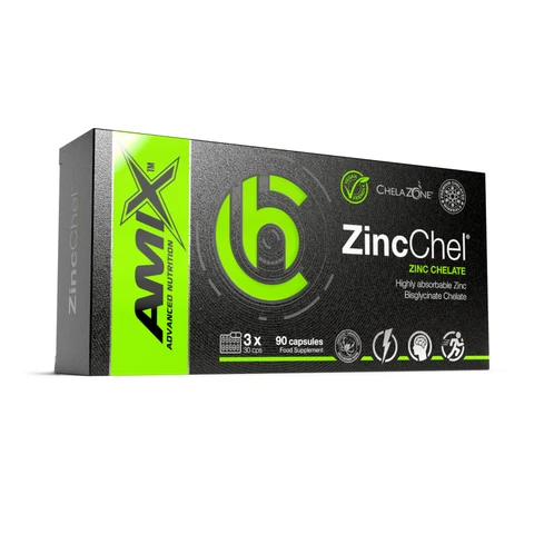 Amix ChelaZone ZincChel Zinc Bisglycinate Chelate 90 cps