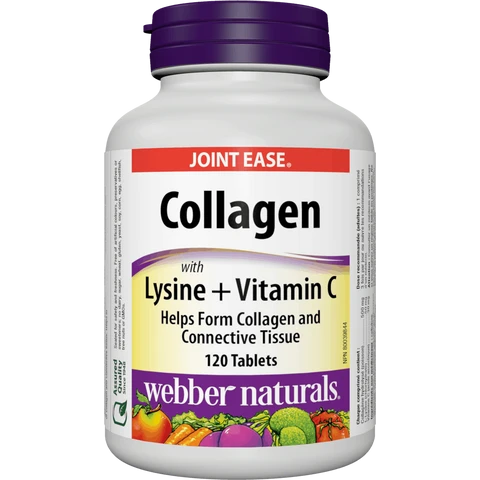 Webber Naturals Collagen+Lysine+Vitamín C 120 tbl