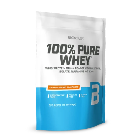 BioTech 100% Pure Whey 454 g salted caramel