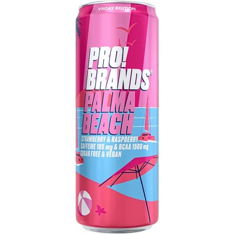 ProBrands BCAA Drink 330 ml jahoda - malina (Palma Beach)