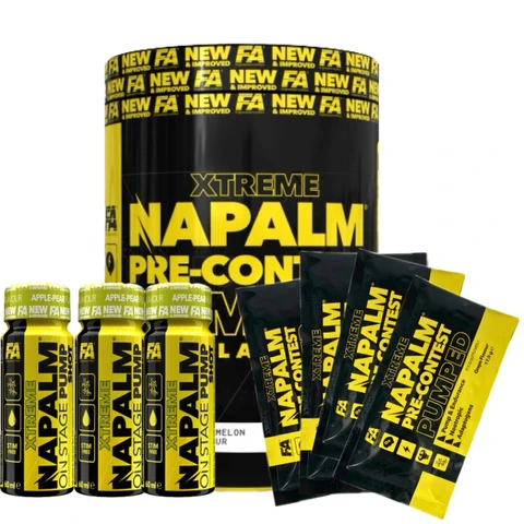 Special Offer FA Napalm Pre-Contest Pumped Stimulant Free 350 g + FREE 7x sample