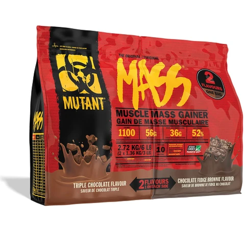 Mutant® Mass Gainer Dual 2720 g triple chocolate / chocolate fudge brownie