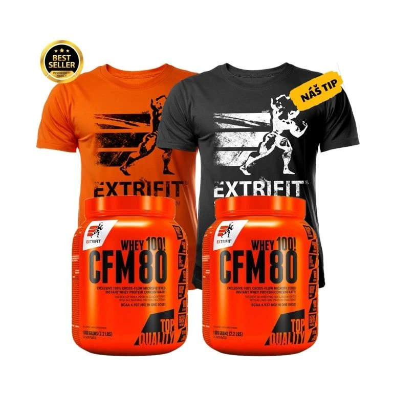 AKCE 1+1 Extrifit CFM Instant Whey 80 1000 g + Triko Extrifit