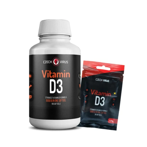 AKCE Czech Virus Vitamin D3 180 tob + ZDARMA Vitamin D3 30 tob