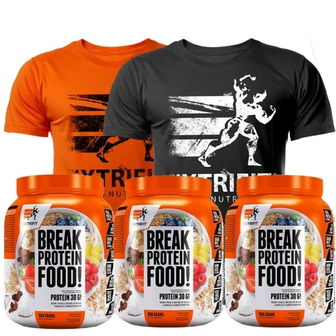 Special Offer 3x Extrifit Protein Break! 900 g + FREE T-Shirt Extrifit