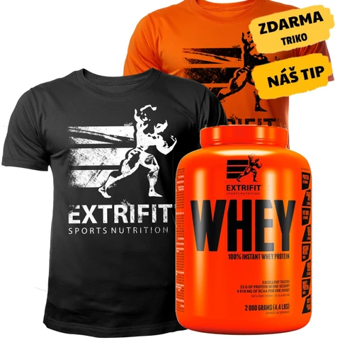 Special Offer Extrifit 100% Whey Protein 2000 g + FREE T-Shirt Extrifit