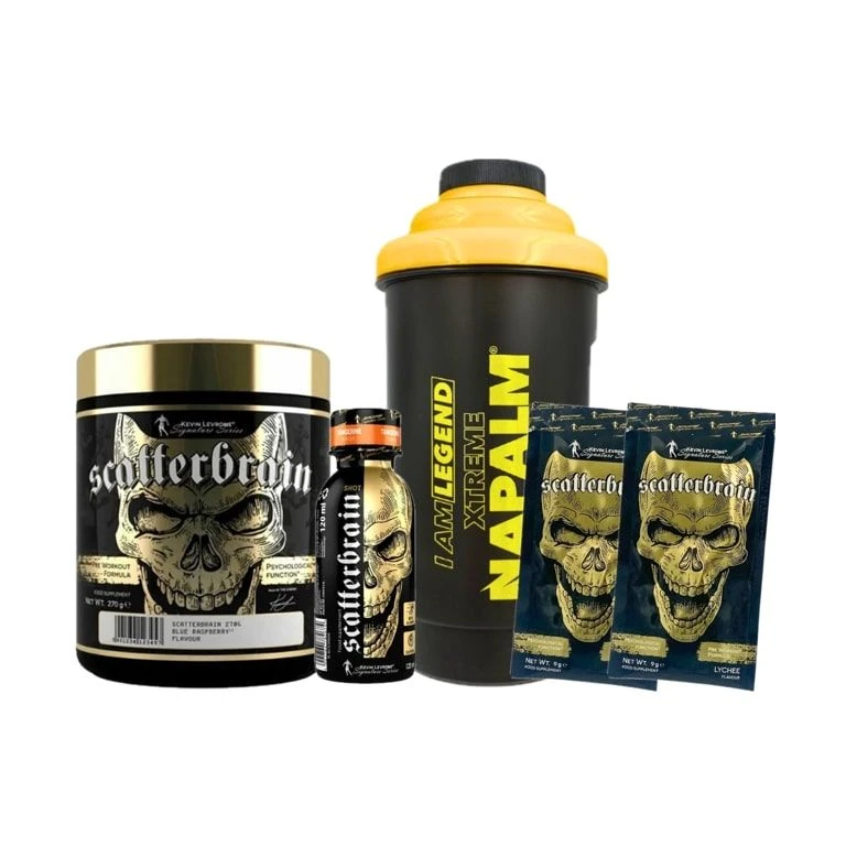 Special Offer Kevin Levrone Scatterbrain 270 g + FREE Shaker 600 ml + 3x sample