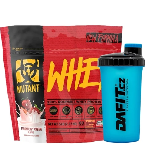 Special Offer Mutant« Whey 100% Gourmet Protein 2270 g + FREE Shaker Dafit 700 ml