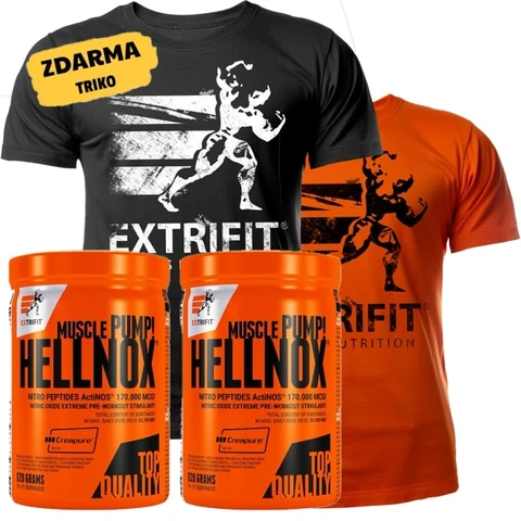 AKCE 1+1 Extrifit Hellnox 620 g + ZDARMA Triko Extrifit