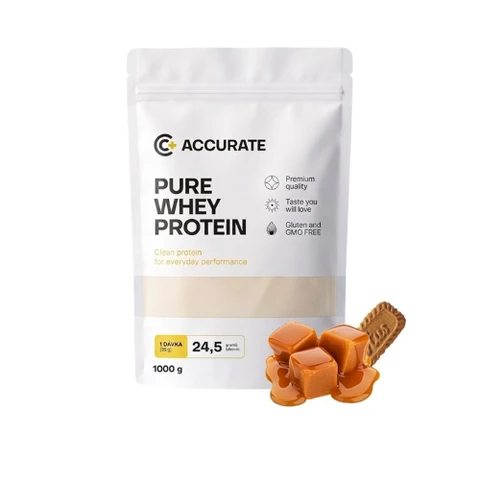 Accurate+ Pure Whey 1000 g caramel with lotus