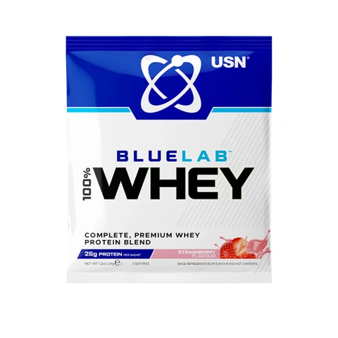 USN BlueLab 100% Whey Protein Premium 34 g jahoda