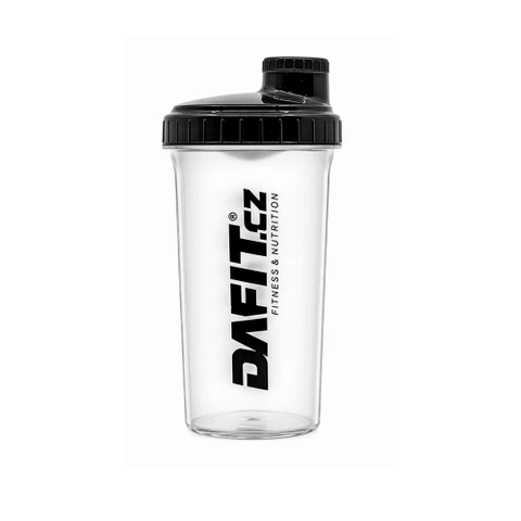 Dafit Shaker 700 ml transparent, black, black logo