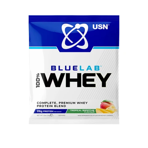 USN BlueLab 100% Whey Protein Premium 34 g tropické ovoce