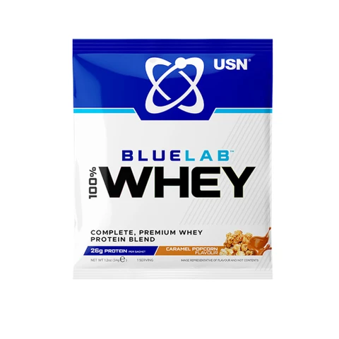 USN BlueLab 100% Whey Protein Premium 34 g karamel popcorn