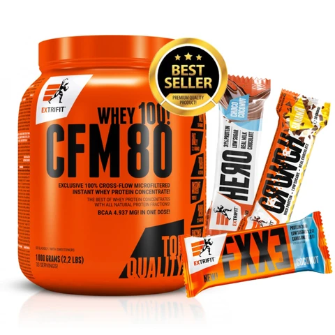 Special Offer Extrifit CFM Instant Whey 80 1000 g + FREE 3x bar