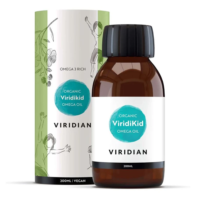 Viridian Viridikid Omega 3 Oil 200 ml Organic (Organic Omega 3 oil for children)