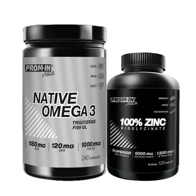 Special Offer Prom-In Native Omega 3 240 cps + FREE 100% Zinc Bisglycinate 120 tbl