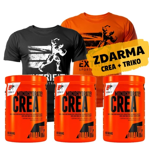 AKCE 2+1 ZDARMA Extrifit Crea Monohydrate 400 g + Triko Extrifit