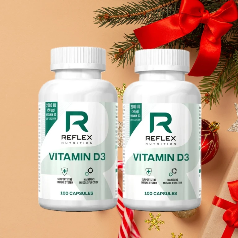 AKCE 1+1 ZDARMA Reflex Nutrition Vitamin D3 100 cps