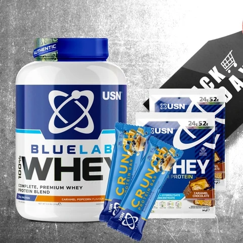 Special Offer USN BlueLab 100% Whey Protein Premium 2000 g + FREE 2x bar 60 g + 2x sample