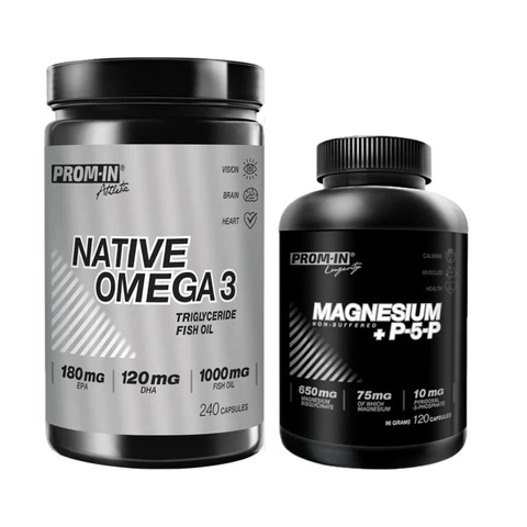 Special Offer Prom-In Native Omega 3 240 cps + FREE Magnesium + P5P 120 cps