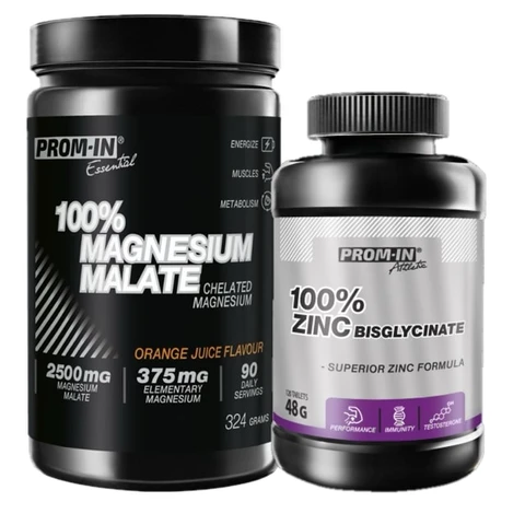 Special Offer Prom-In 100% Magnesium Malate 324 g + FREE 100% Zinc Bisglycinate 120 tbl
