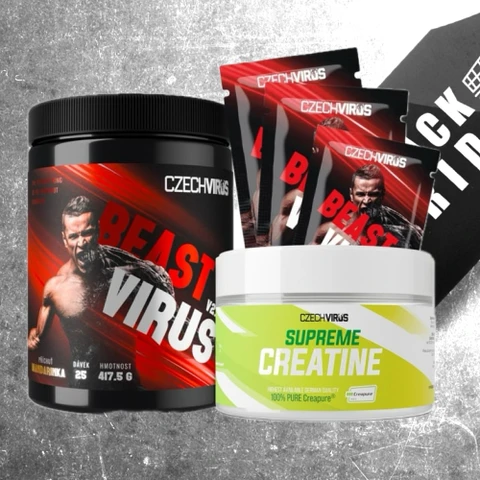 Special Offer Czech Virus Beast Virus V2.0 417,5g + FREE Supreme Creatine100 g + 3x sample
