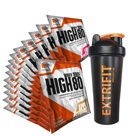 Special Offer 15x Extrifit High Whey 80 30 g + FREE Shaker 600 ml