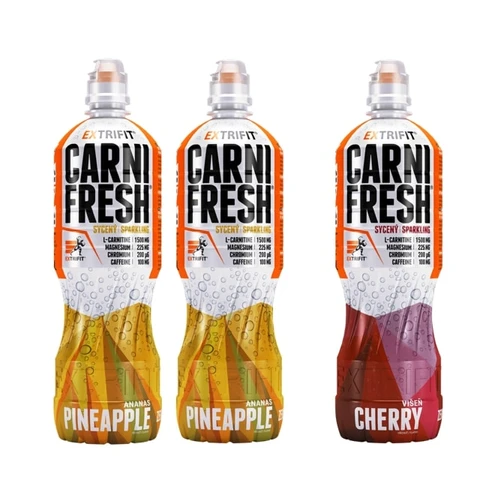 Special Offer 2+1 FREE Extrifit Carnifresh Sparkling with Caffeine 850 ml