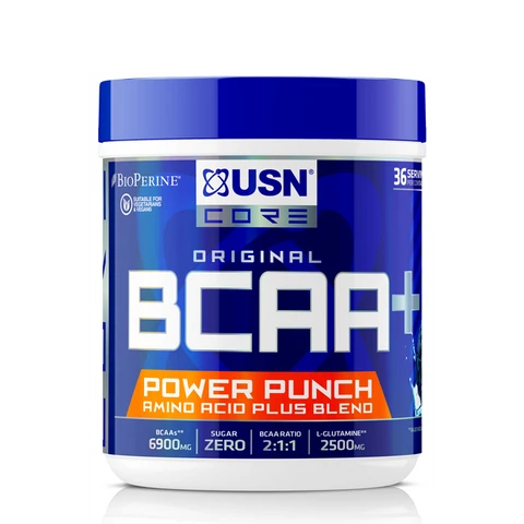 USN BCAA Power Punch 400 g modrá malina