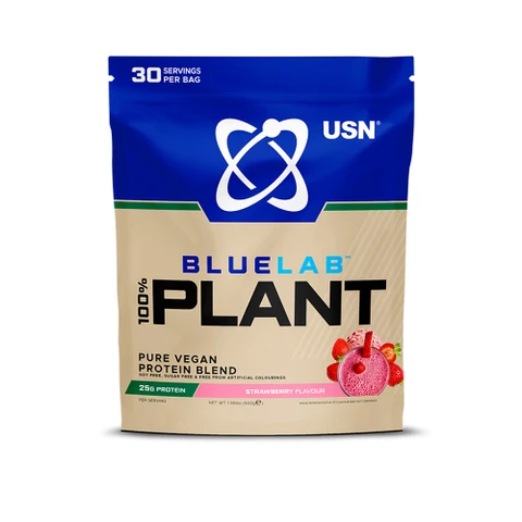USN 100% Plant Protein 900 g strawberry