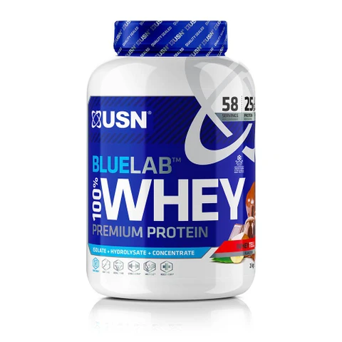 USN BlueLab 100% Whey Protein Premium 2000 g lískový oříšek (wheytella)