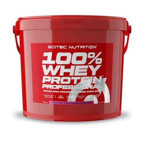 Scitec Nutrition 100% WP Professional 4000 g strawberry white chocolate