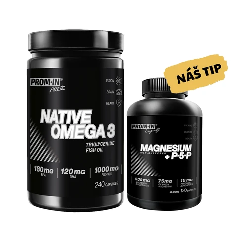 Special Offer Prom-In Native Omega 3 240 cps + FREE Magnesium + P5P 120 cps