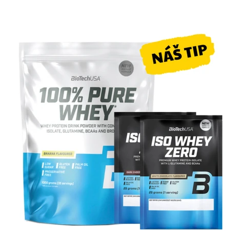 Special Offer BioTech 100% Pure Whey 1000 g + FREE 2x sample