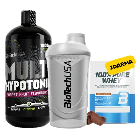 Special Offer BioTech Multi Hypotonic 1000ml + FREE Shaker 600ml + 1x 100% Pure Whey 28g