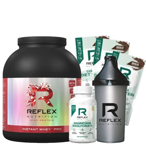 Special Offer Reflex Instant Whey 2200g + FREE Magnesium 90cps + Shaker 500ml + 3x sample