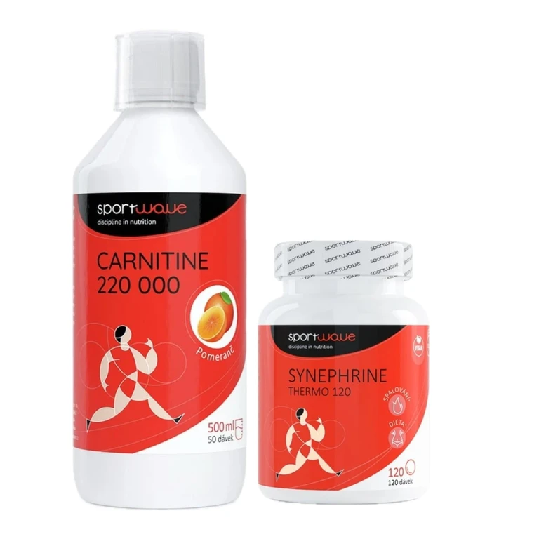 AKCE SportWave® Carnitine 220000 500 ml + Synephrine Thermo 120 120 tbl