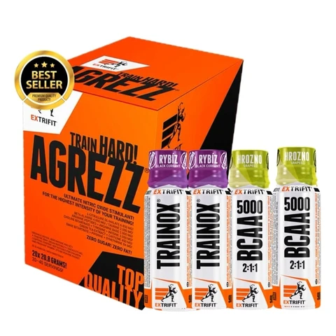 AKCE Extrifit Agrezz 20 x 20,8 g + ZDARMA 2x Trainox Shot 90 ml + 2x BCAA Shot 90 ml