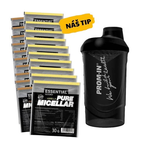 AKCE 20x Prom-In Essential Pure Micellar 30 g + ZDARMA Šejkr 600 ml