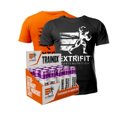 AKCE Extrifit Trainox Shot 15 x 90 ml + ZDARMA Triko Extrifit