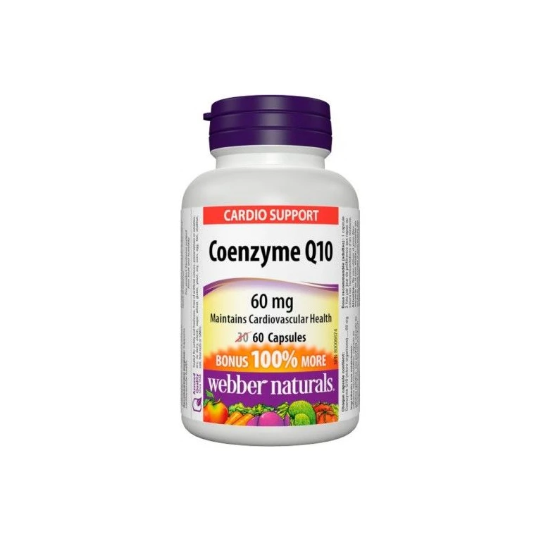 Webber Naturals Coenzyme Q10 60 mg 60 cps