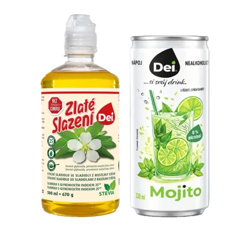 Special Offer DeiSirup Golden Sweetening 500 ml + FREE Non-alcoholic Sparkling Drink 330 m