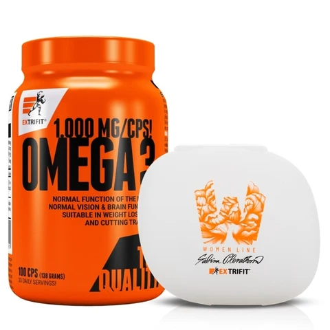 AKCE Extrifit Omega 3 1000 mg 100 cps + ZDARMA Pillbox