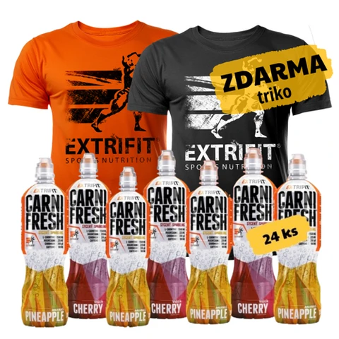 AKCE 24x Extrifit Carnifresh Sparkling + ZDARMA Triko Extrifit varianta #3