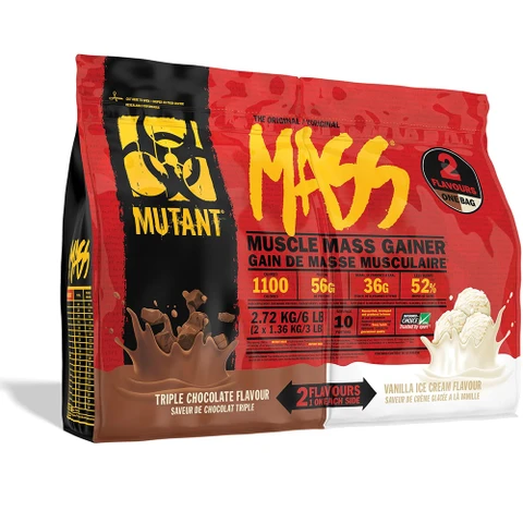 Mutant® Mass Gainer Dual 2720 g triple chocolate / vanilla ice cream