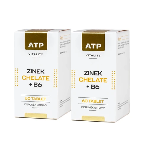 AKCE 1+1 ZDARMA ATP Vitality Zinek Chelate + B6 60 tbl