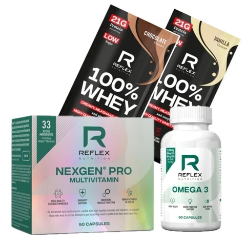 AKCE Reflex Nexgen Pro 90 cps + ZDARMA Omega 3 90 cps + 2x vzorek