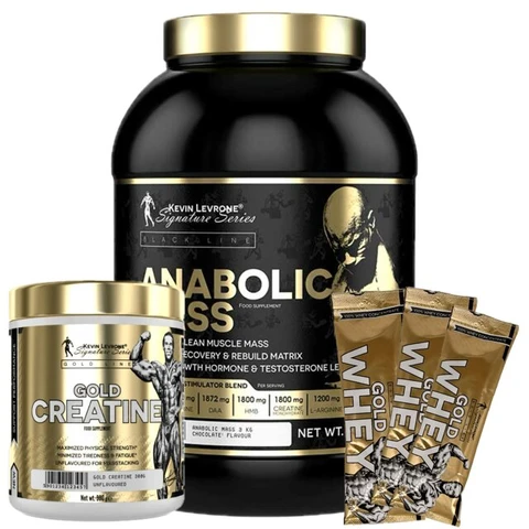 AKCE Kevin Levrone Levrone Mass 3000 g + Gold Creatine 300 g + ZDARMA 3x vzorek